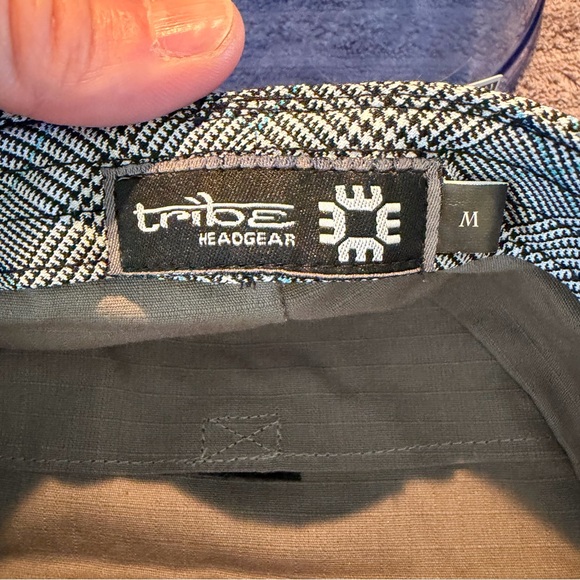 Tribe Headgear Stash Cap Plaid Military Hat Hidden Pocket NWT - Picture 5 of 7